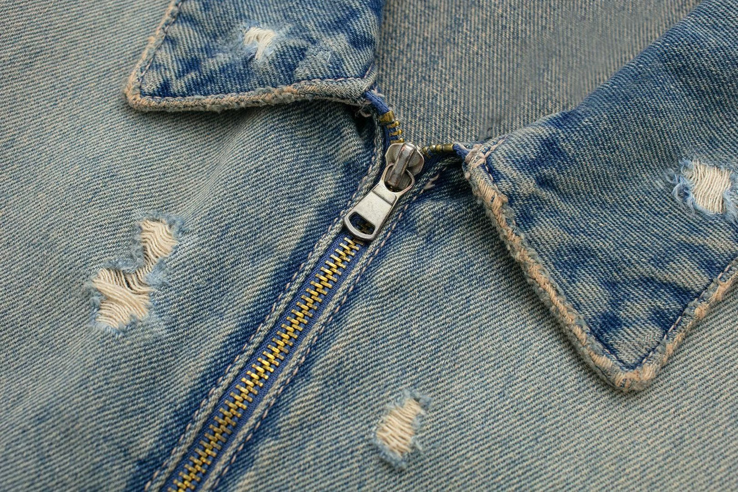 Chaqueta bomber vaquera rota
