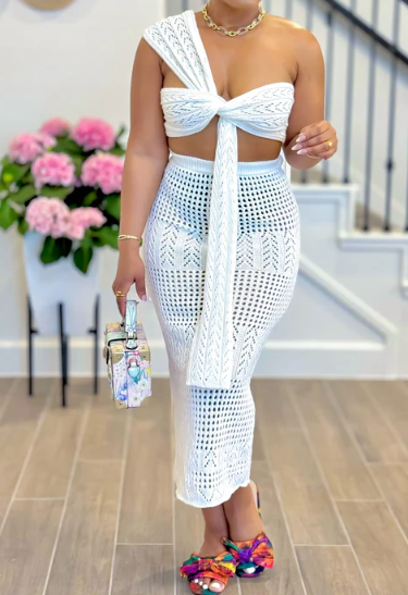 Conjunto de 2 piezas de falda de vacaciones calientes