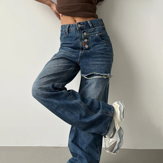Vaqueros retro americanos con estilo