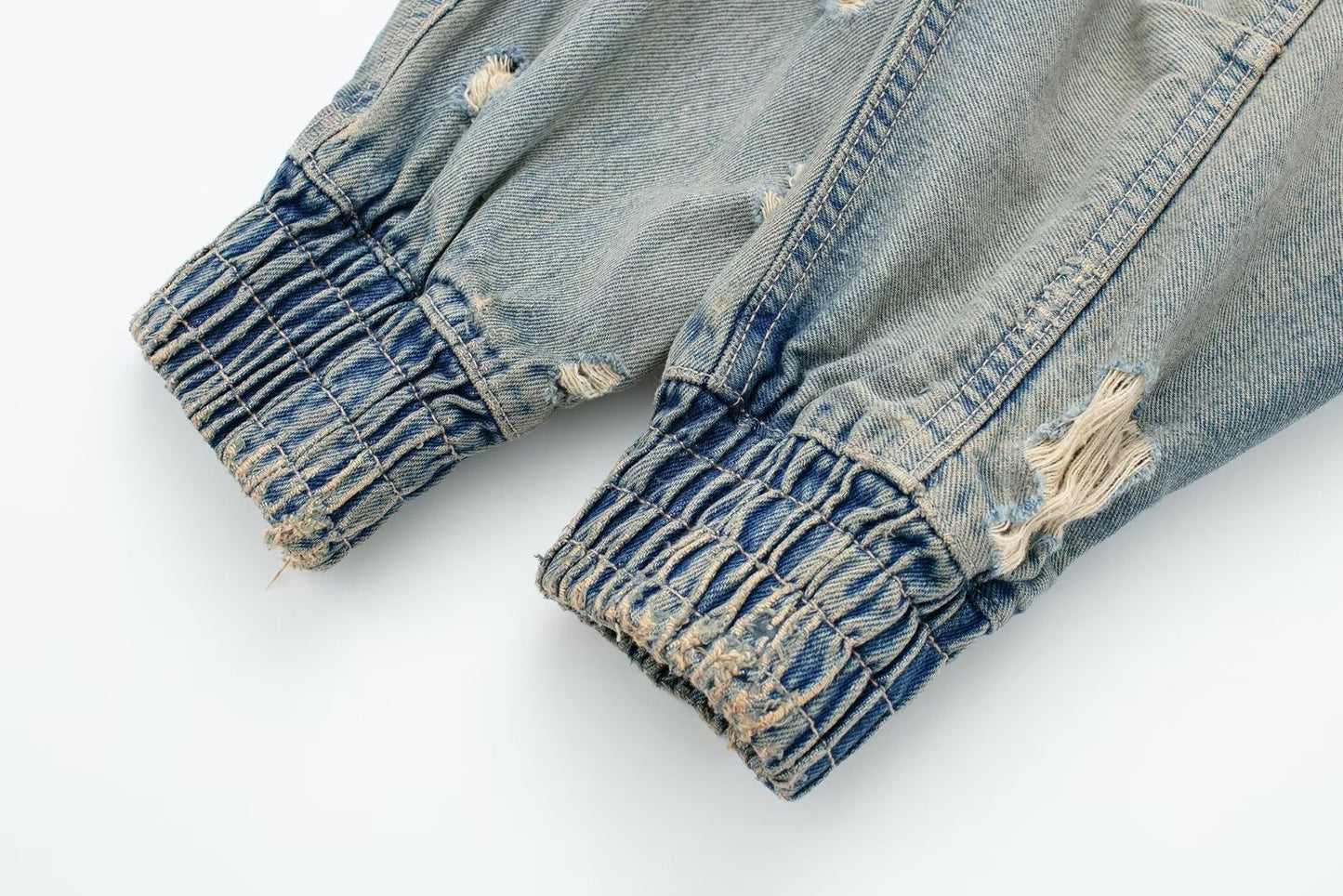 Chaqueta bomber vaquera rota
