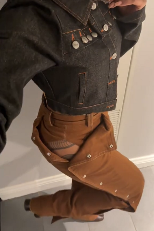 Statement open pants