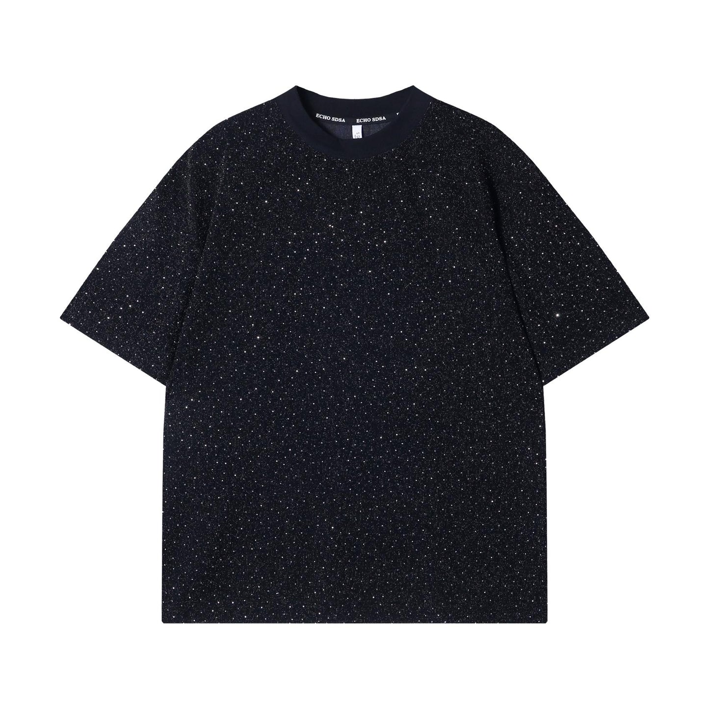 Preciosa camiseta brillante con diamantes de imitación