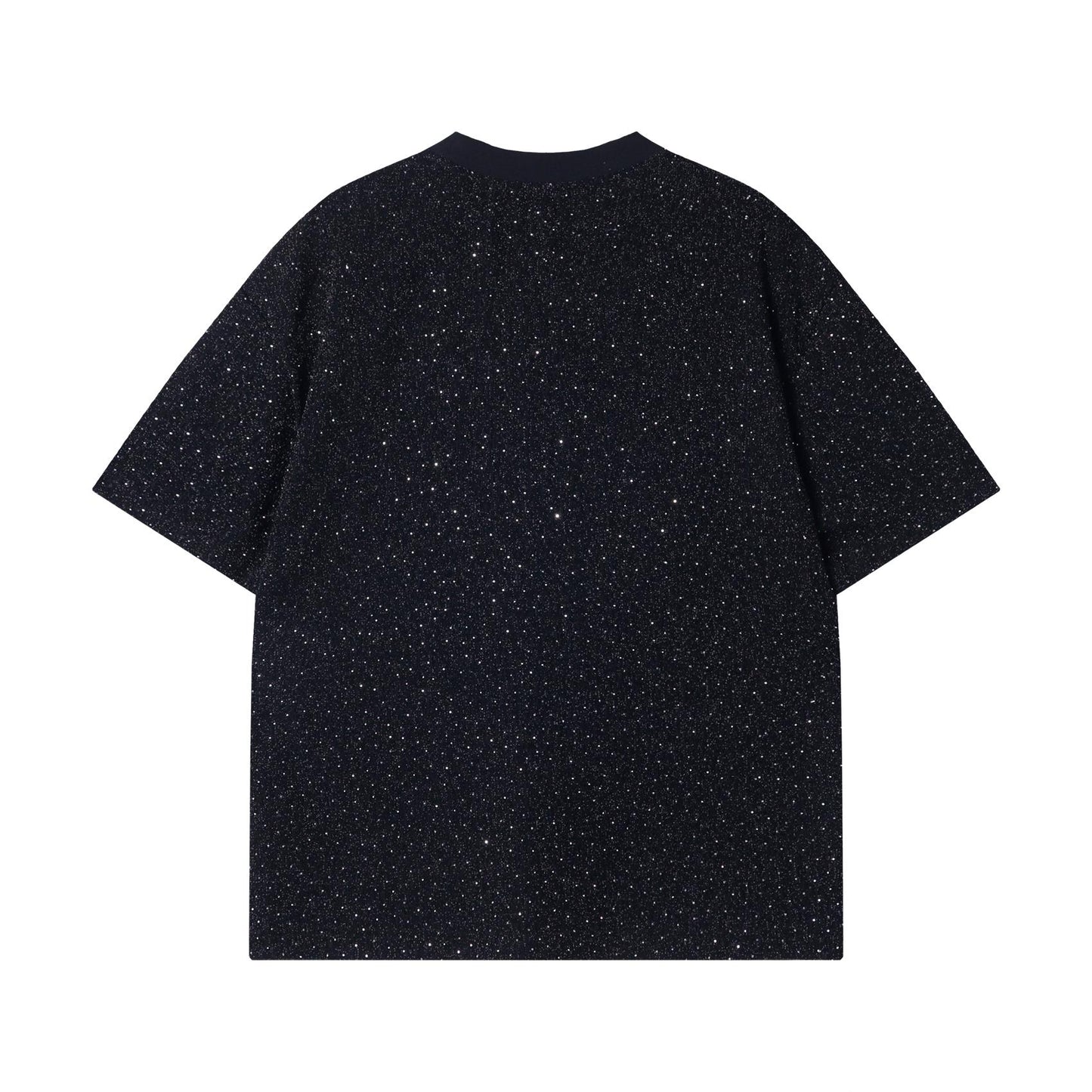 Preciosa camiseta brillante con diamantes de imitación