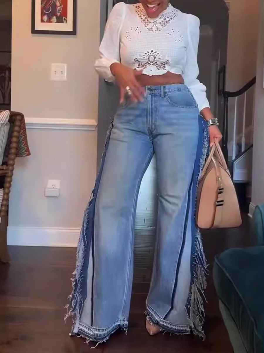 Vaqueros con flecos