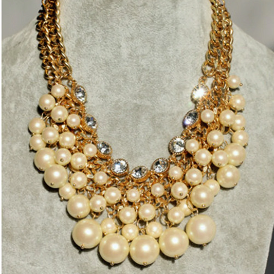 Pearl Layer Choker Necklace