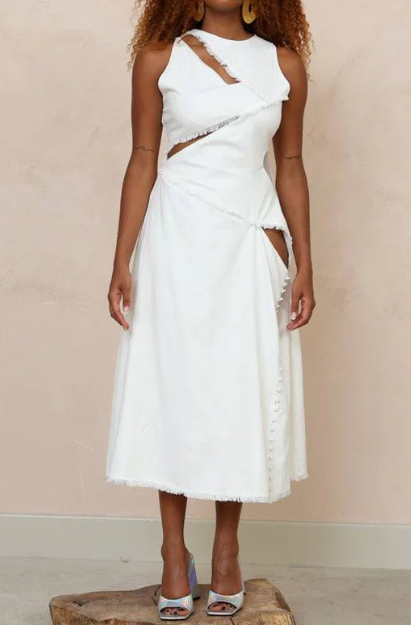 Vestido de diseño irregular