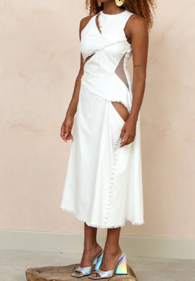 Vestido de diseño irregular