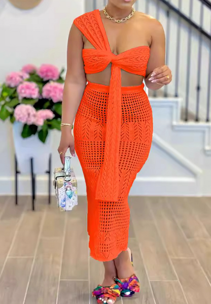 Conjunto de 2 piezas de falda de vacaciones calientes