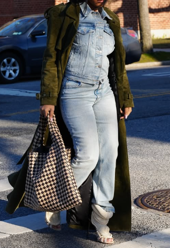 Gabardina de ante “Fashion Week”