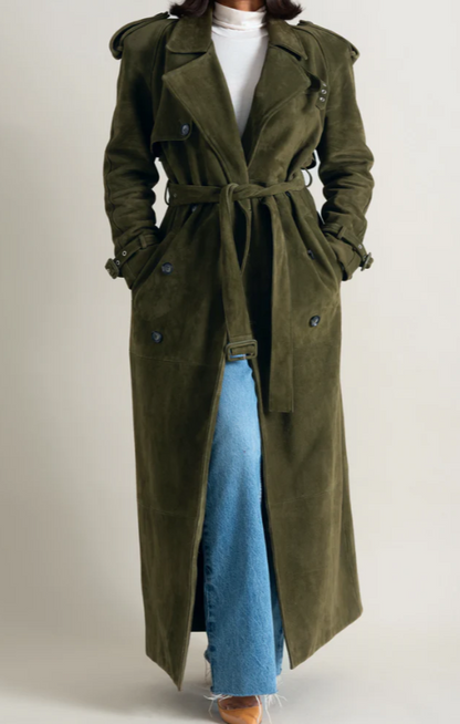 Gabardina de ante “Fashion Week”