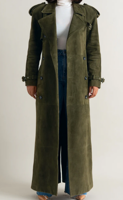 Gabardina de ante “Fashion Week”