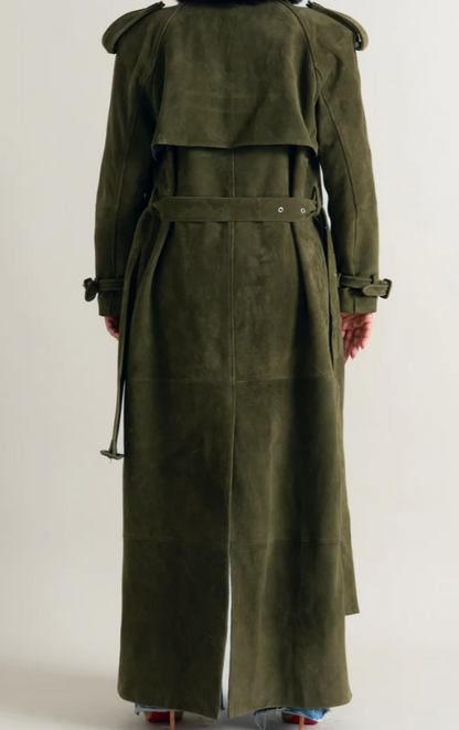 Gabardina de ante “Fashion Week”