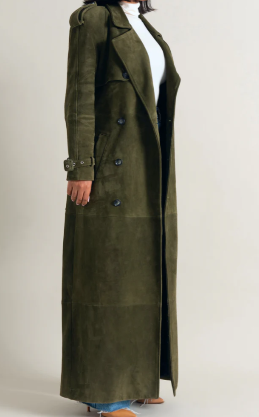 Gabardina de ante “Fashion Week”