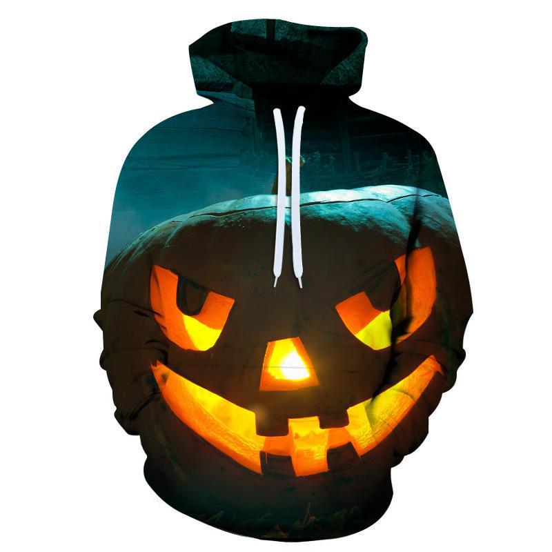 Pumpkin Halloween 3D Printed Hooded Sweatshirt