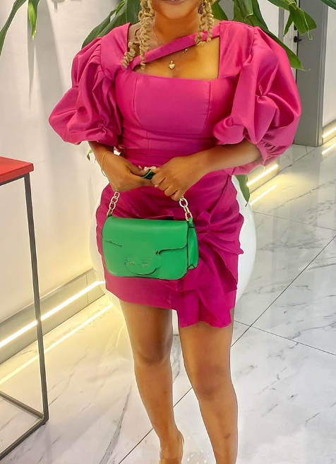 El elegante y elegante conjunto de lujo rosa
