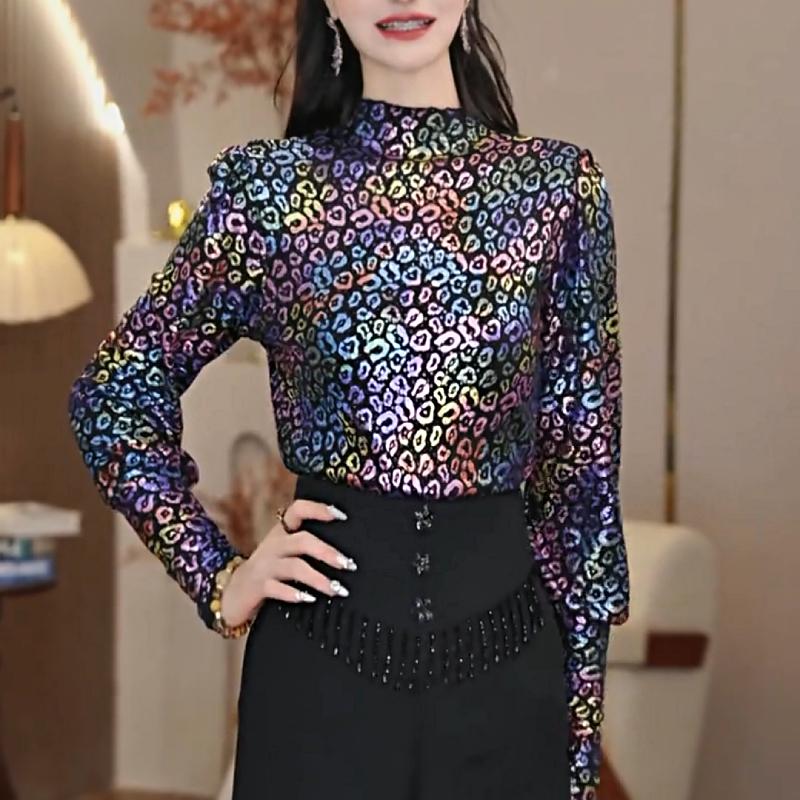 Laser Colorful Rhinestone Top