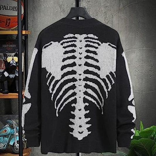 Jacquard Halloween Knitted Cardigan