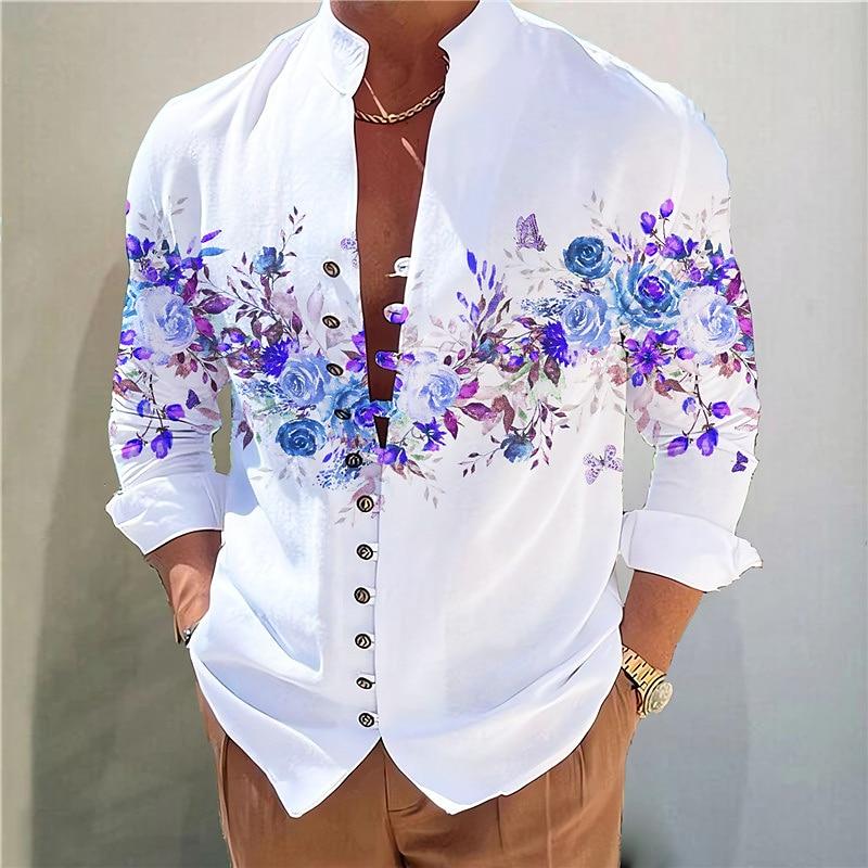 Floral print casual shirt