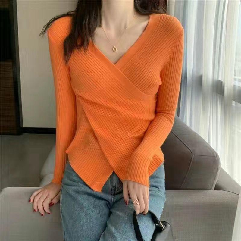 Slim Fit Long Sleeve Knitted Bottoming Shirt