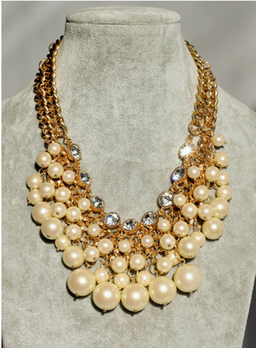 Pearl Layer Choker Necklace