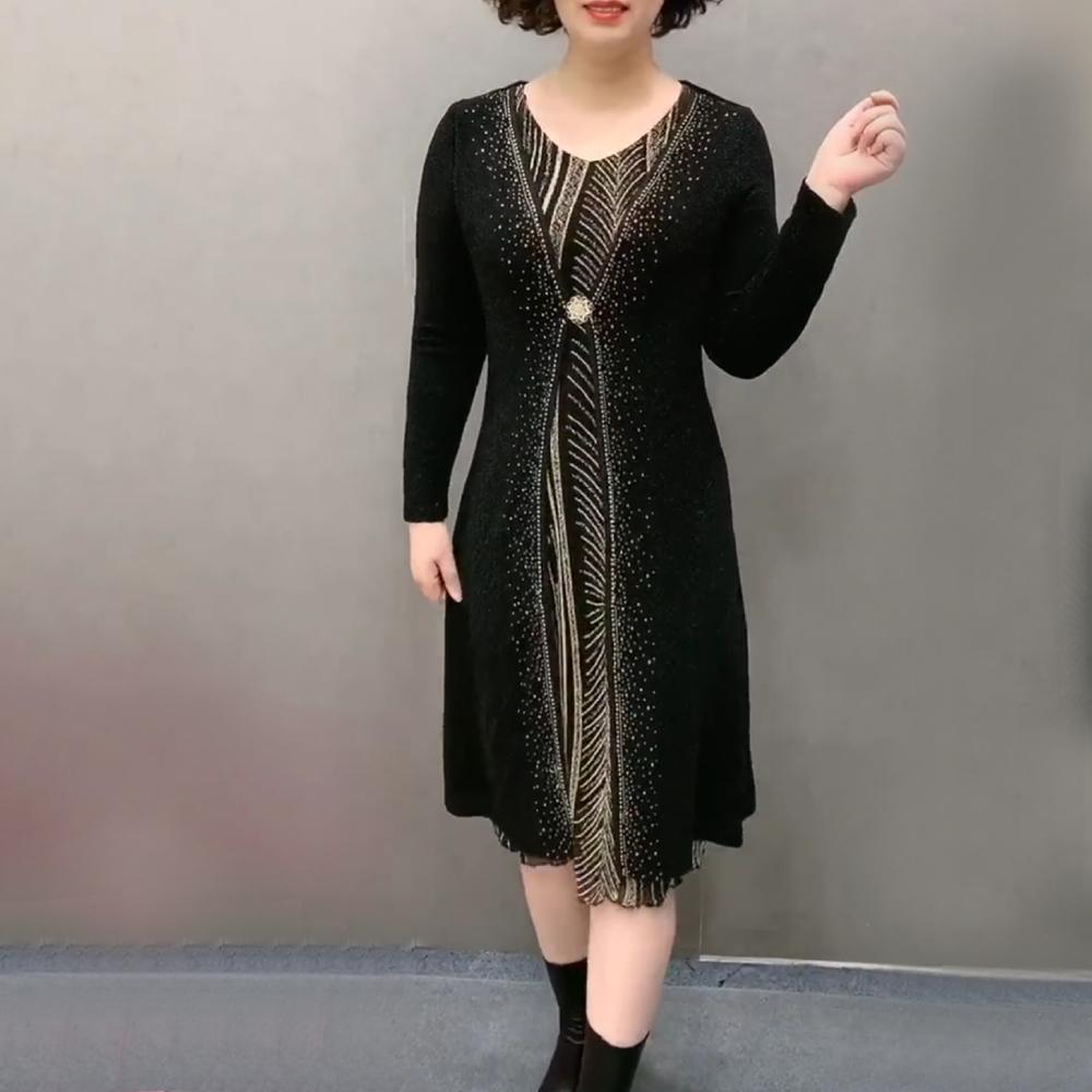Elegant High Waist Slimming Midi Dress