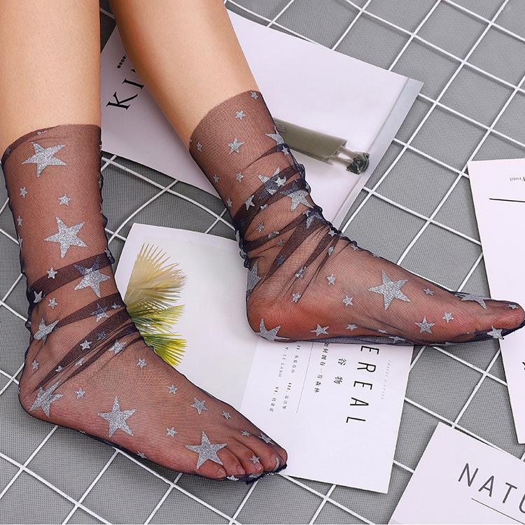 Star Mesh Transparent Socks（Ten Pairs）