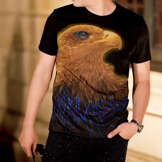 Ironed Diamond Eagle Slim T-Shirt