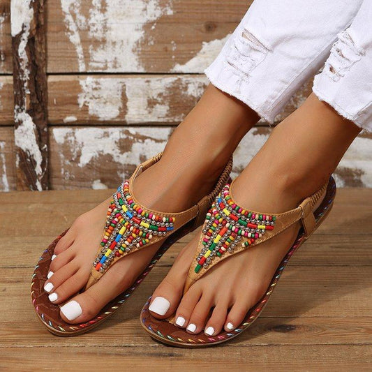 Flat Comfortable Thong Toe Sandals