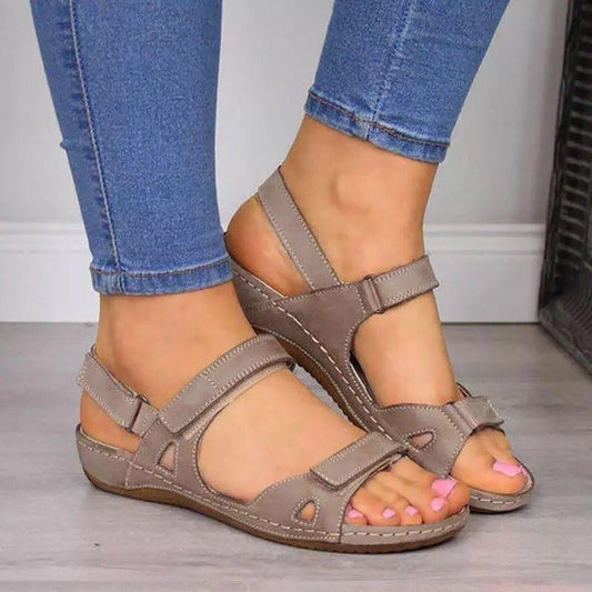 Casual Buckle Open Toe Shoes