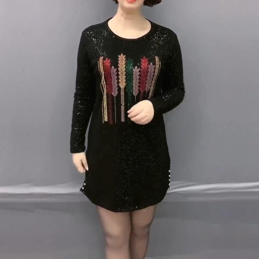 Cute Sparkly Slit Mini Dress