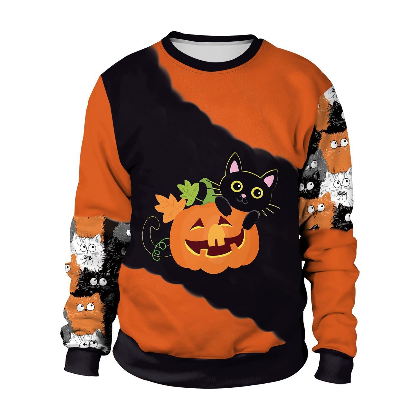 Halloween Party Pumpkin Bat Sweatshirt