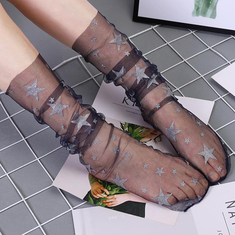 Star Mesh Transparent Socks（Ten Pairs）