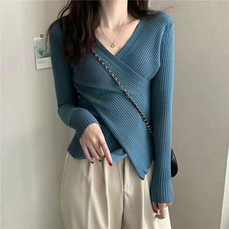 Slim Fit Long Sleeve Knitted Bottoming Shirt