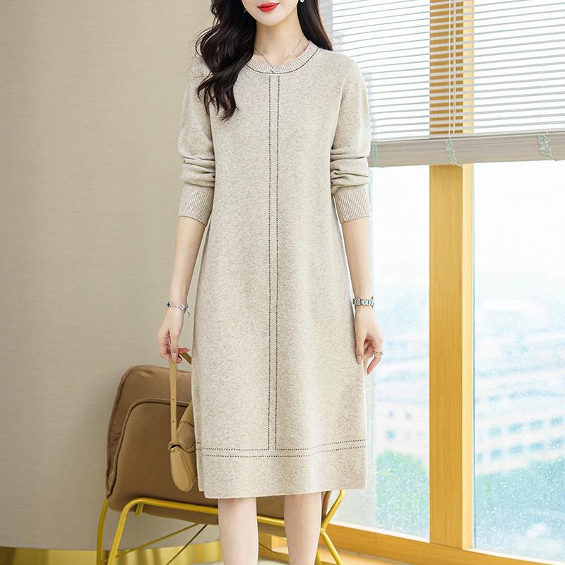 Loose Slimming Knitted Sweater Dress