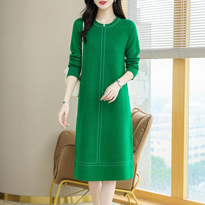 Loose Slimming Knitted Sweater Dress