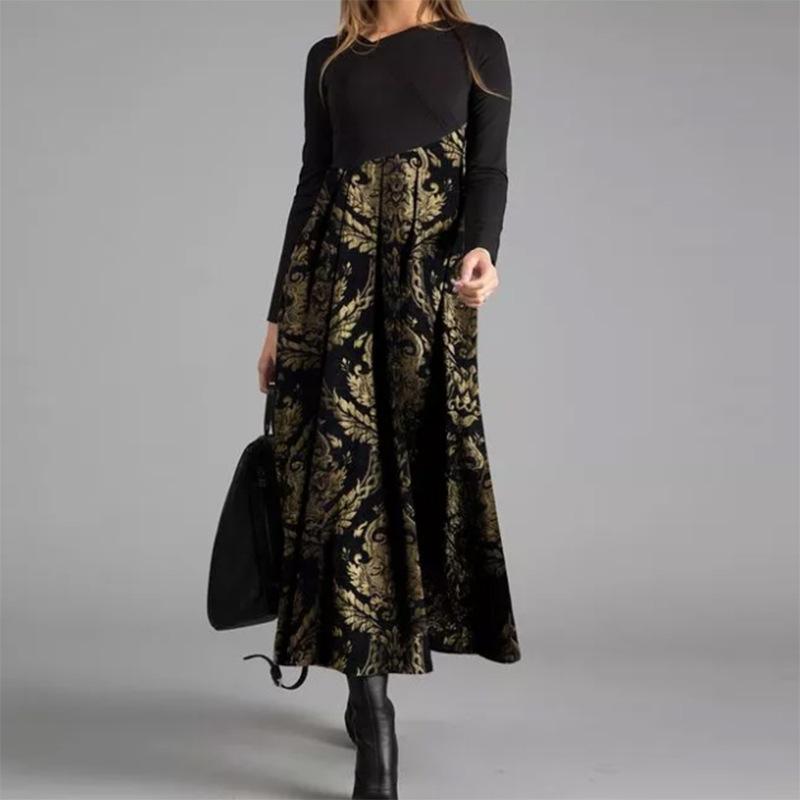 Chic Long-sleeved Slim Fit Maxi Dress