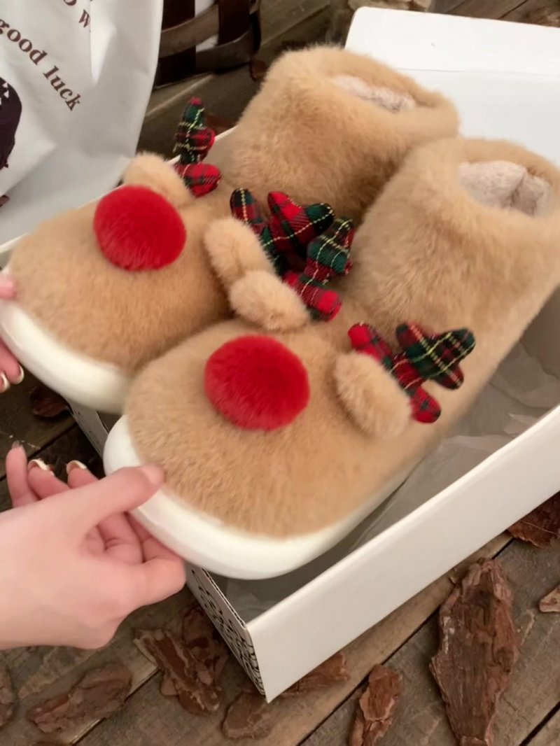 Cute Furry Elk Booties