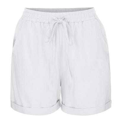 Hot Sale Ladies Loose Cotton Casual Shorts