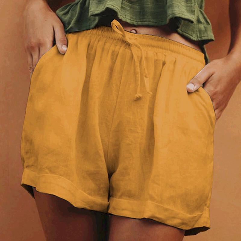 Hot Sale Ladies Loose Cotton Casual Shorts