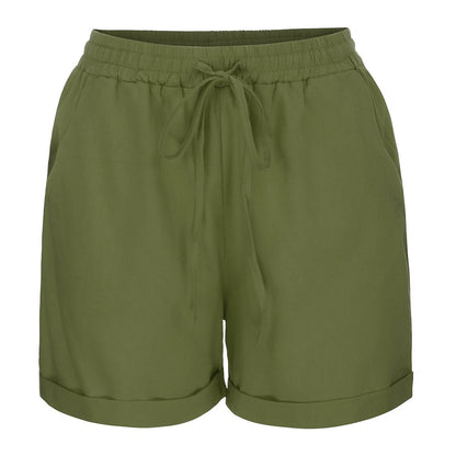 Hot Sale Ladies Loose Cotton Casual Shorts
